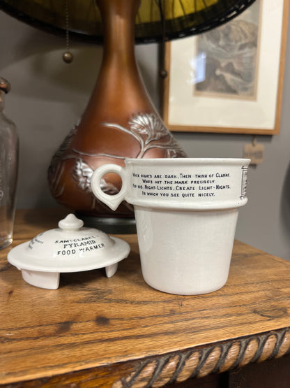 Rare Complete Sam Clarke's Pyramid Food Warmer - Fairy Lamp