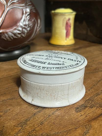 Keddie's Real Gorgona Anchovy Paste Lid and Pot