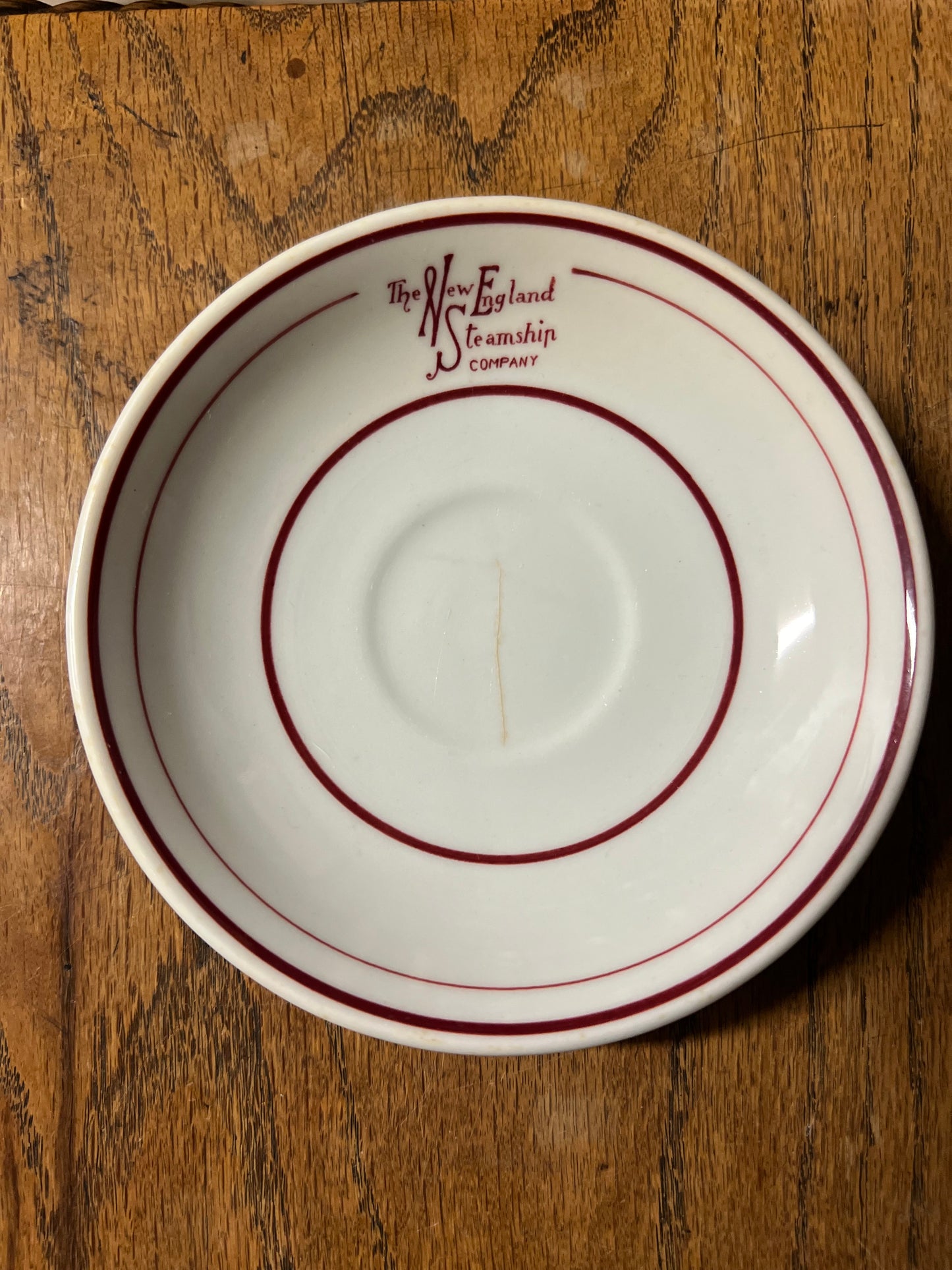 The New England Steamship Company Demitasse Cup and Saucer