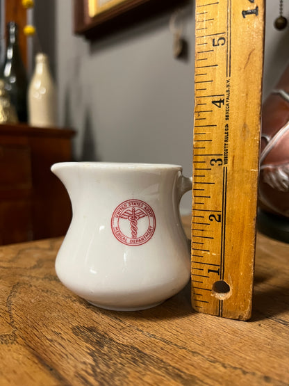 US Army Medical Department Handled Creamer