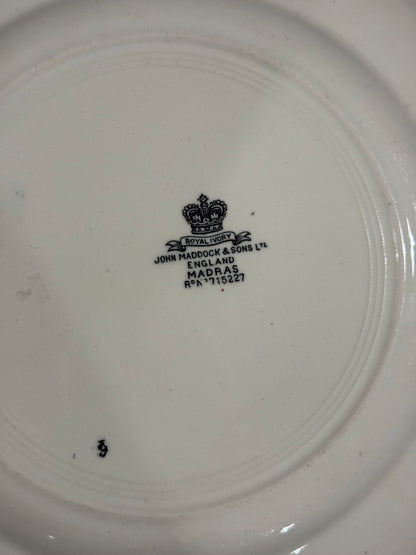 John Maddock & Sons Madras Pattern Dishes