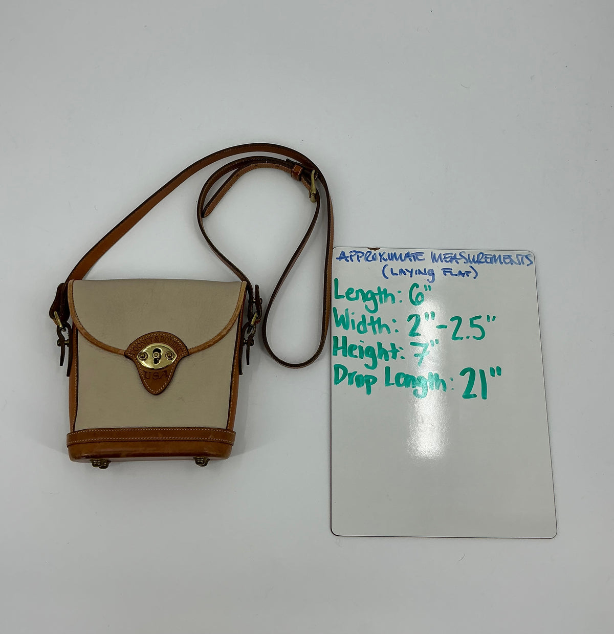 Vintage Dooney & Bourke Cavalry Spectator Crossbody Bag