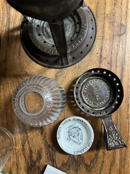 Rare Complete Sam Clarke's Pyramid Food Warmer - Fairy Lamp