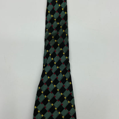 Vintage Westbury Collection Men’s Multicolored Checkered Silk Tie
