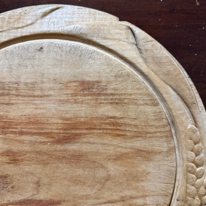Wheat Border Carved Wooden Breadboard