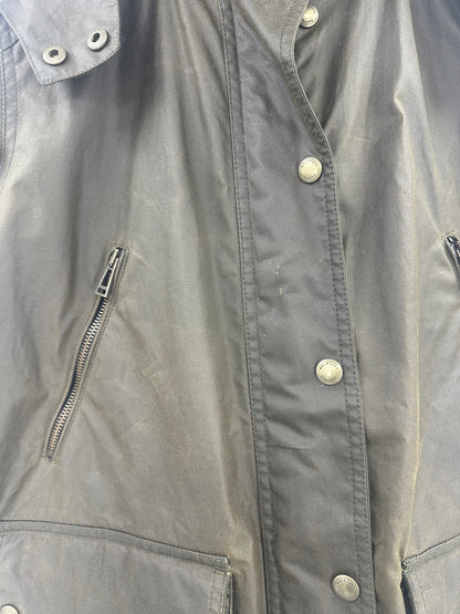 Belstaff Waxed Cotton Hooded Jacket 44