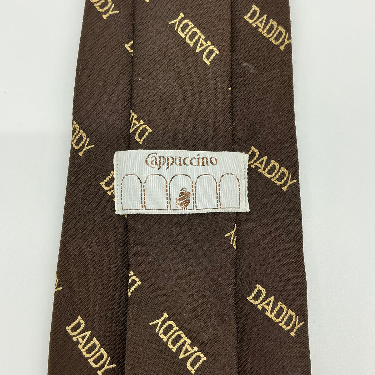 Vintage Cappuccino AOP “Daddy” Brown Tie