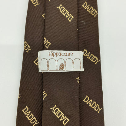 Vintage Cappuccino AOP “Daddy” Brown Tie