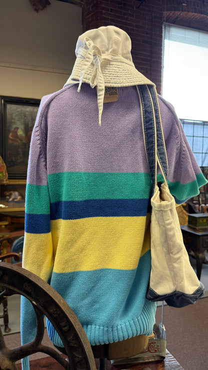 Polo Ralph Lauren Multicolor Stripe V-Neck Swearer Large