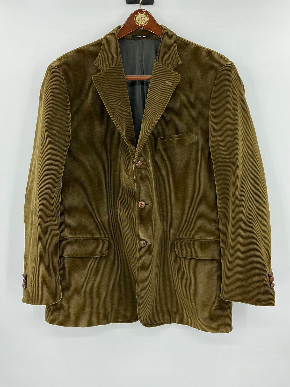 Vintage J. Press Wide-Wale Corduroy Sport Coat 46R