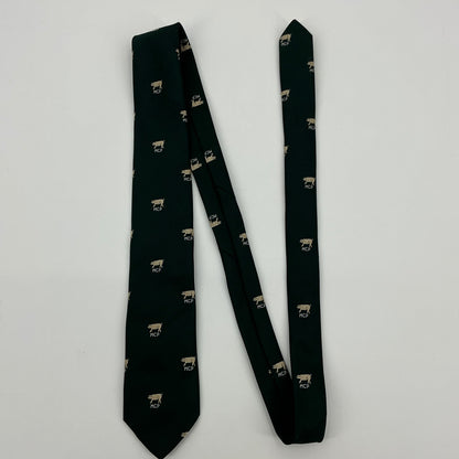 Vintage MCP Male Chauvinist Pig/Hidden Pinup English Sports Shop Pig Print Tie