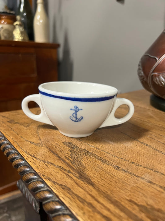 US Navy Wardroom China Bouillon Cup and Saucer