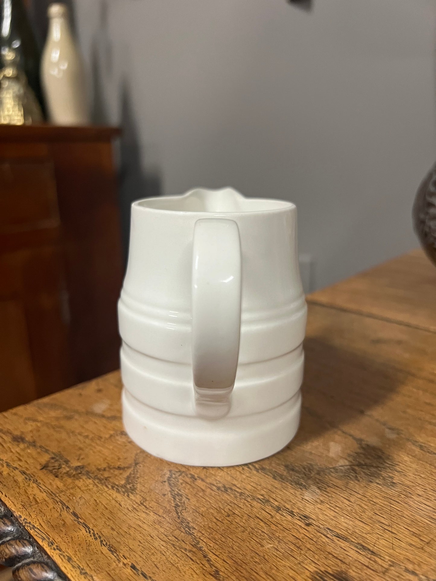 Price & Kensington White Ironstone Banded Dairy Jug