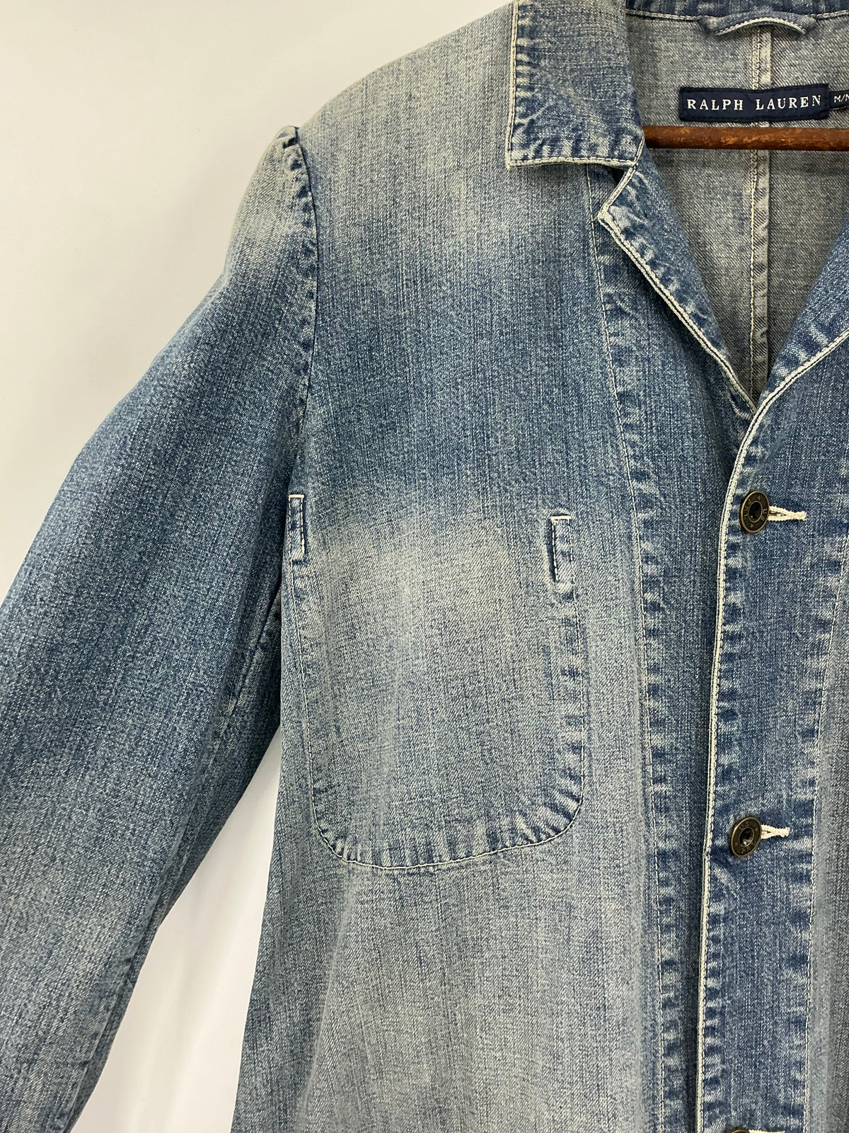 Vintage Ralph Lauren Denim Coverall Long Coat Medium