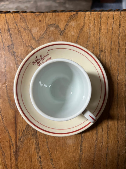 The New England Steamship Company Demitasse Cup and Saucer