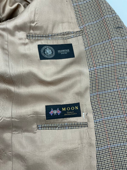 Vintage J. Press x Abraham Moon Houndstooth Wool Sport Coat 44R