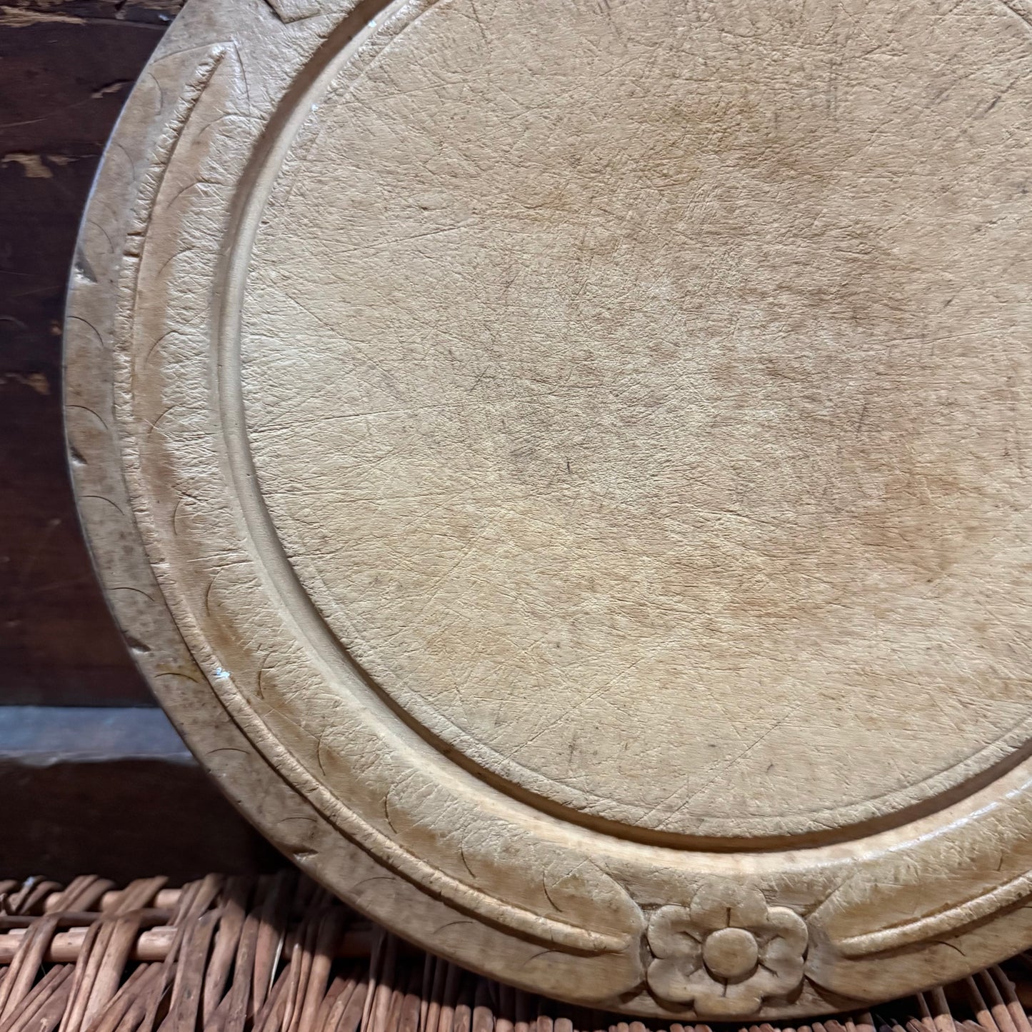 BREAD Wheat Border Carved Breadboard