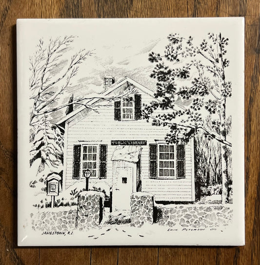 Jamestown Historical Society Tile - Public Library
