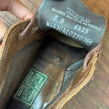 Vintage Ralph Lauren Country (RRL) Brown Suede Booties
