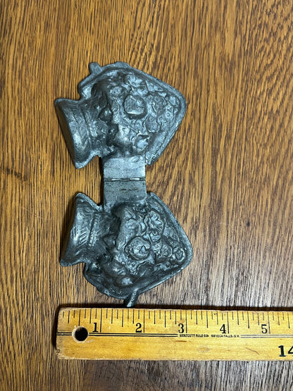 Pewter Ice Cream Mold - Flower Basket