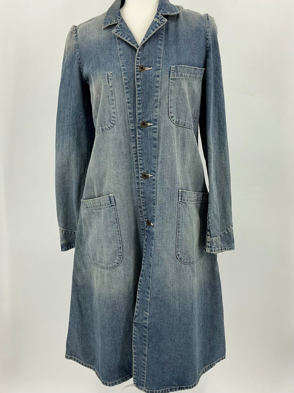 Vintage Ralph Lauren Denim Coverall Long Coat Medium
