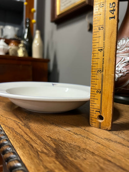 New York Yacht Club Rim Soup Bowl with NYYC Burgee