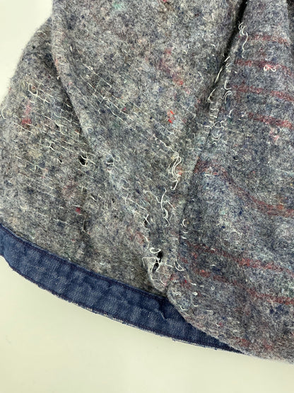 Vintage Wrangler Blanket Lined Denim Chore Coat Size 40