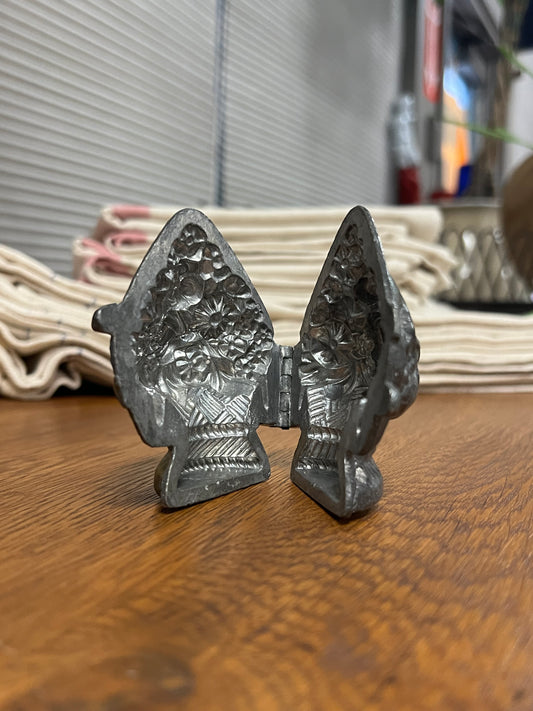 Pewter Ice Cream Mold - Flower Basket