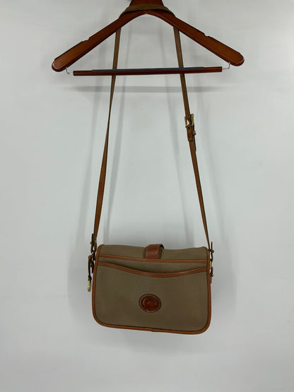 Vintage Dooney & Bourke Dark Leather Crossbody Bag
