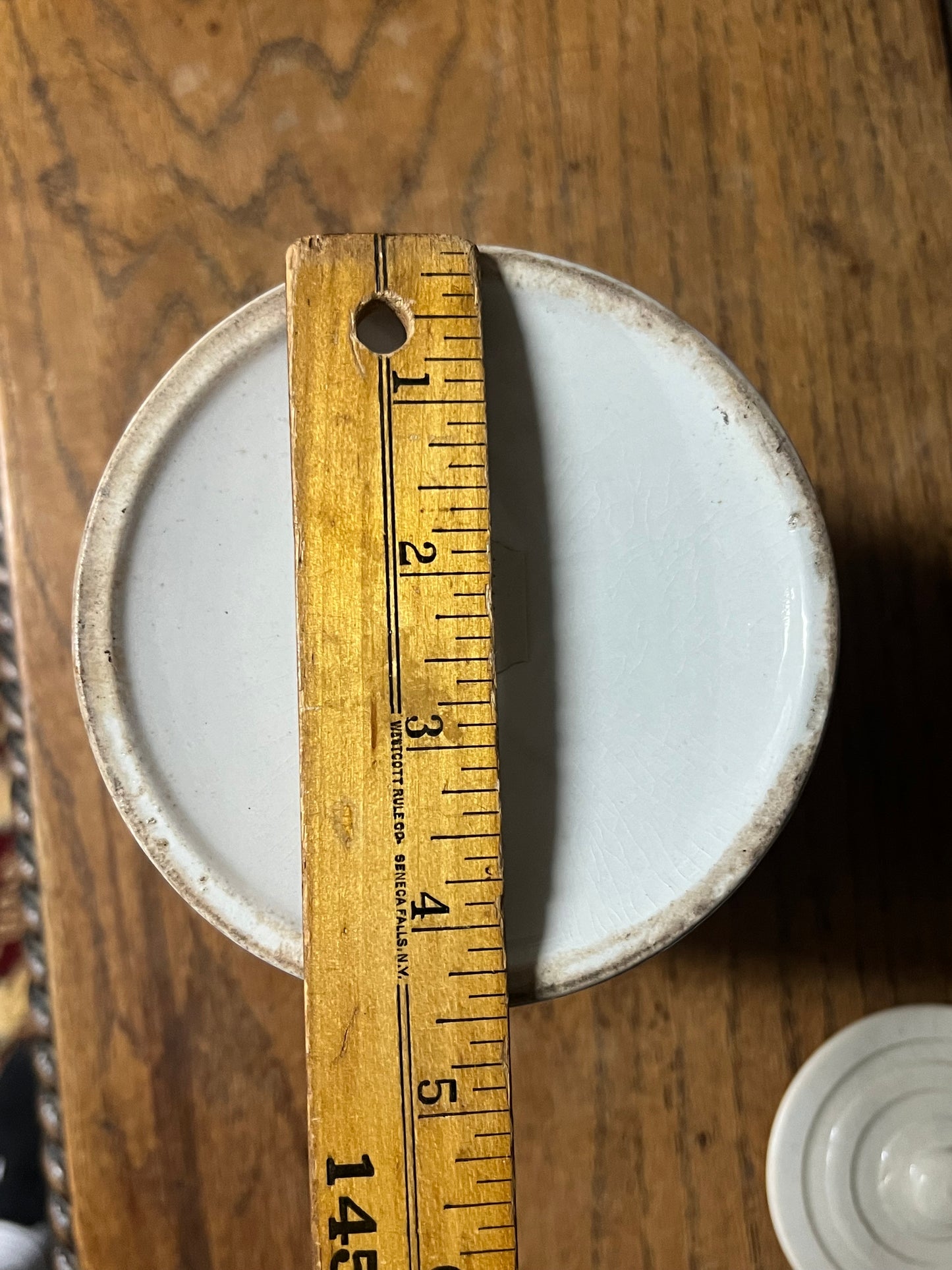 RAISINS - White Banded Kitchen Jar Canister with Lid