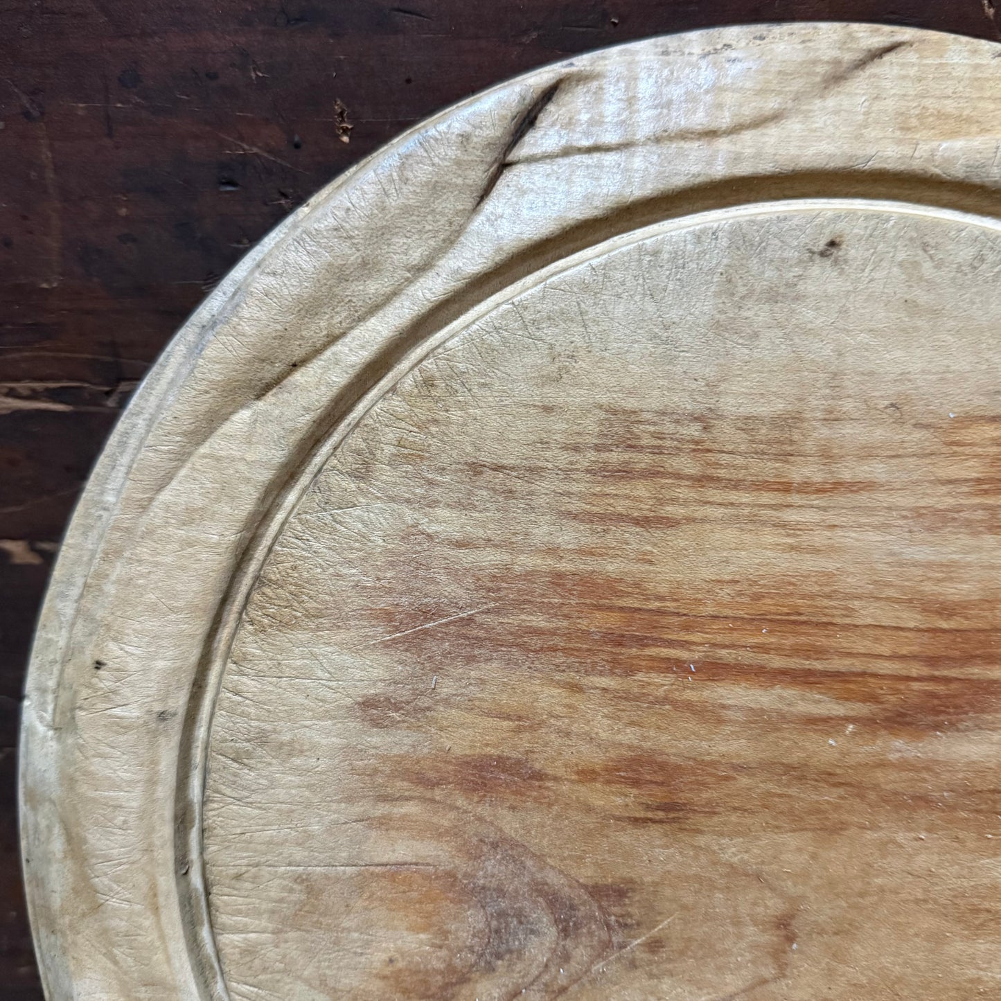 Wheat Border Carved Wooden Breadboard