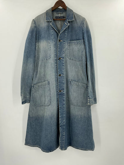 Vintage Ralph Lauren Denim Coverall Long Coat Medium