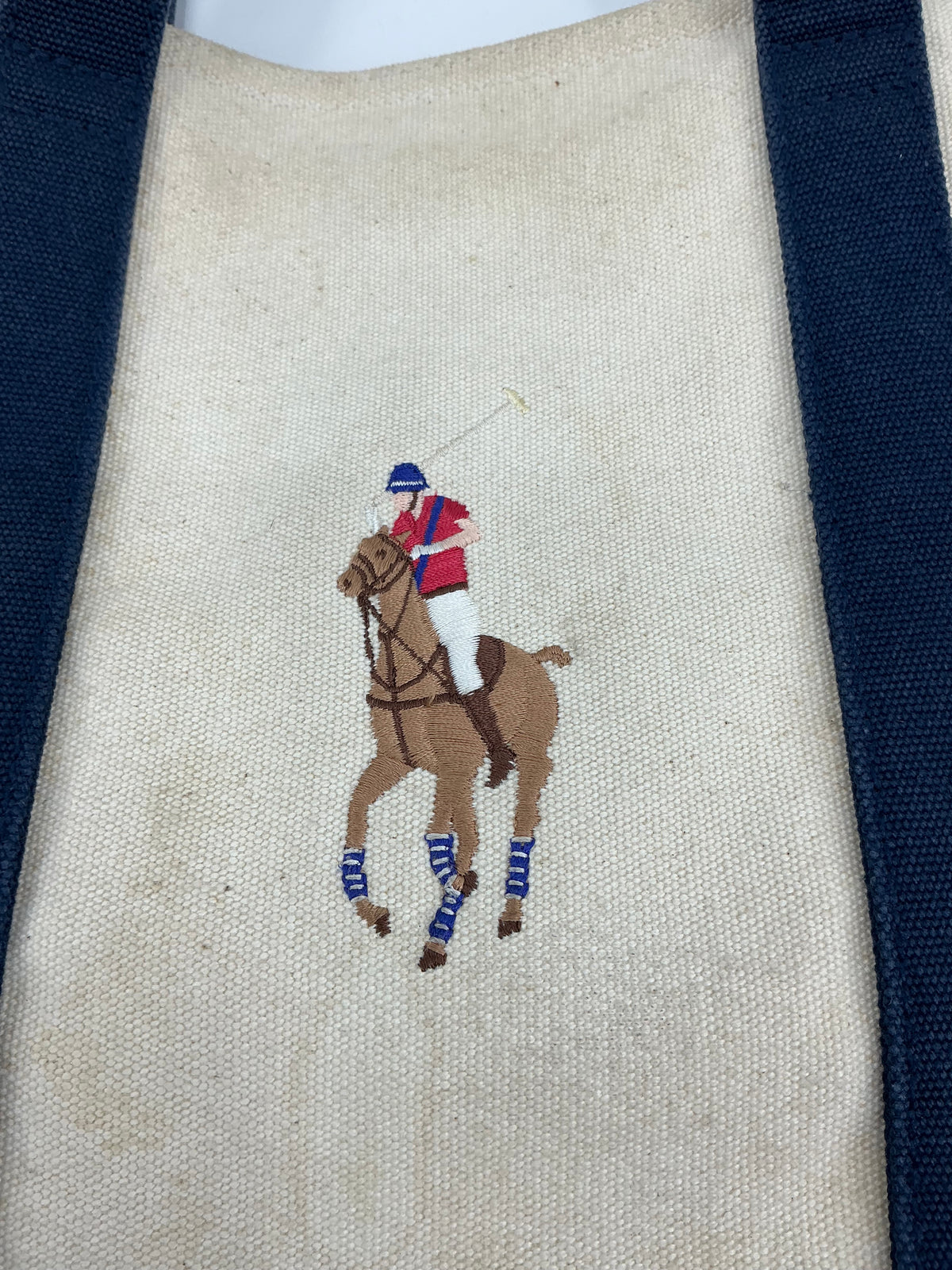 Ralph Lauren Embroidered Pony Tote Bag