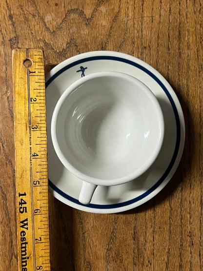 US Navy Wardroom China Flat Cup and Saucer