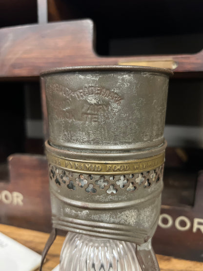 Rare Complete Sam Clarke's Pyramid Food Warmer - Fairy Lamp