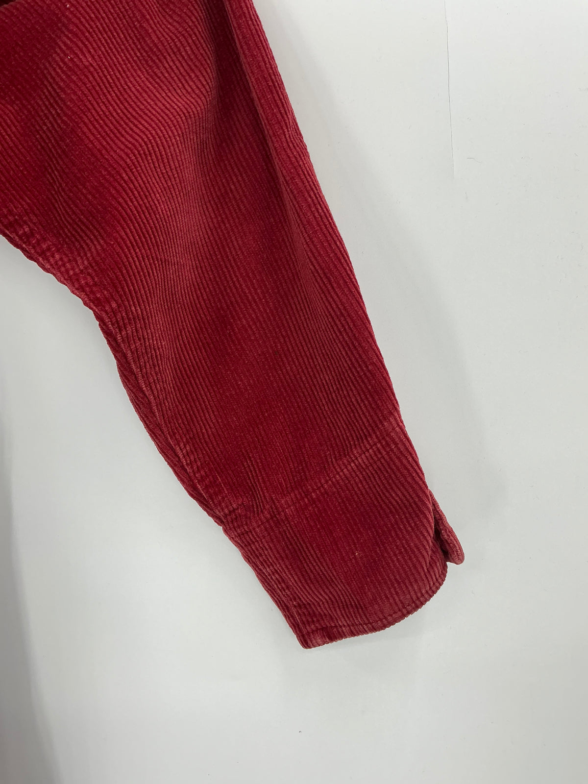 Vintage Ralph Lauren Red Corduroy Shirt Dress Size 8