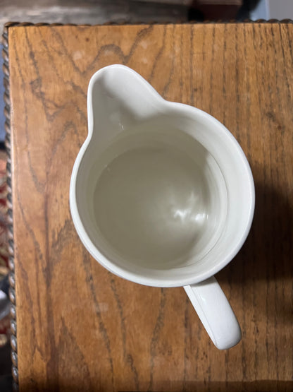 Lord Nelson White Ironstone Banded Dairy Jug