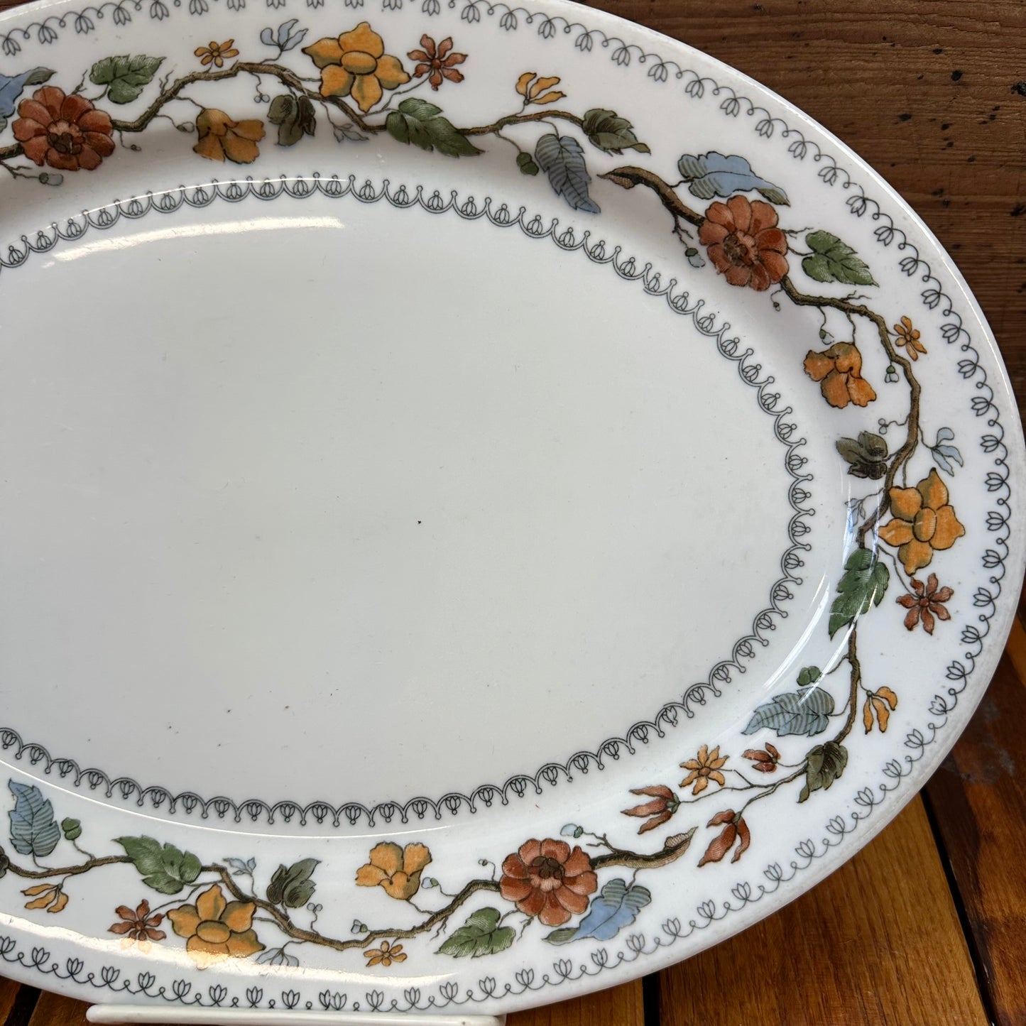 Greenbrier Hotel Platter Floral Pattern