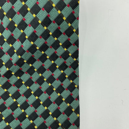 Vintage Westbury Collection Men’s Multicolored Checkered Silk Tie