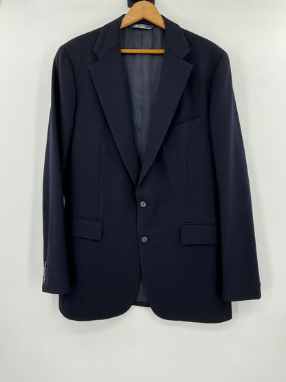 Vintage Polo University Club Ralph Lauren Navy Wool Blazer Sport Coat  Union Label