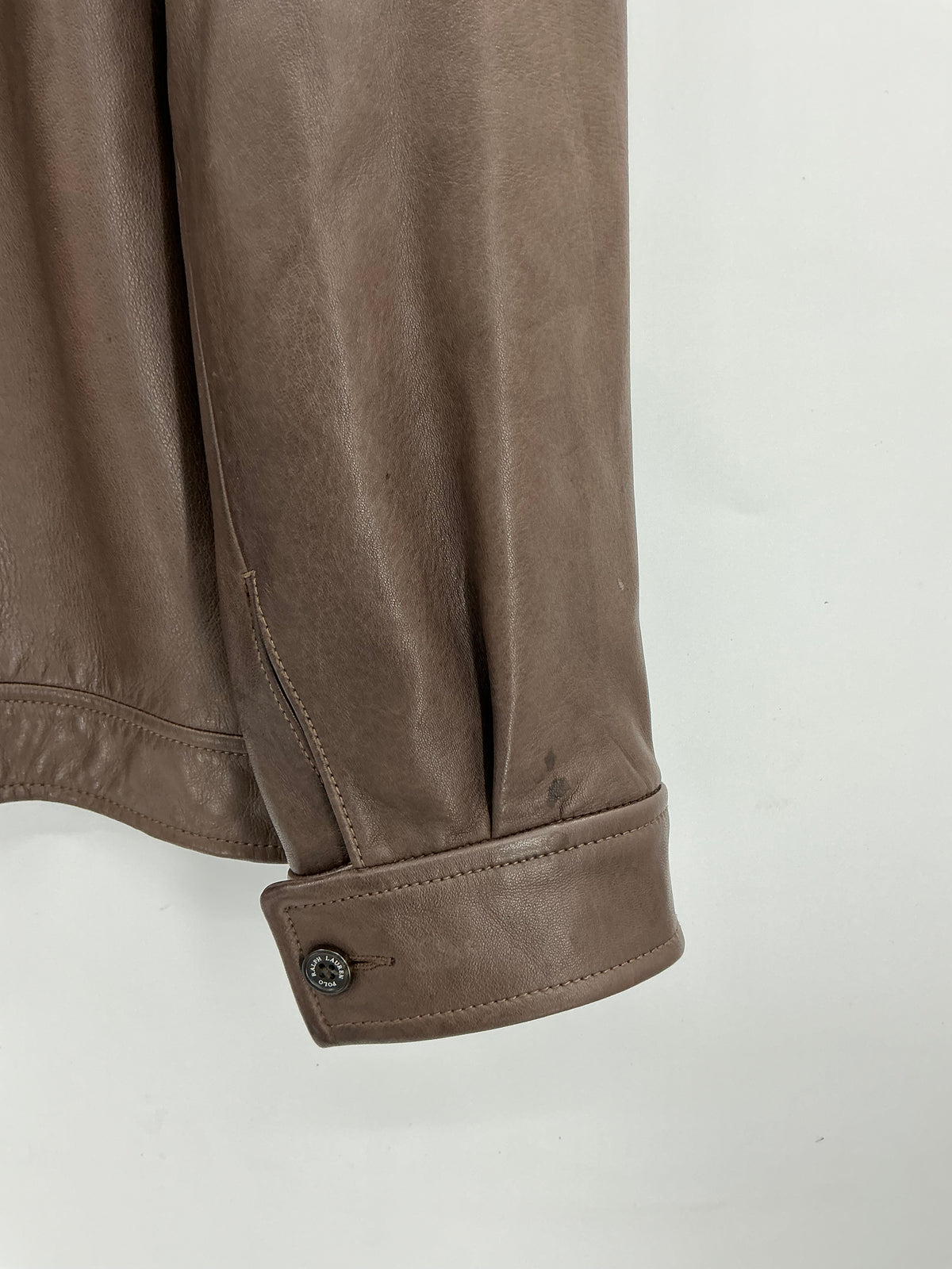 Vintage Polo Ralph Lauren Lambskin Leather Jacket Large