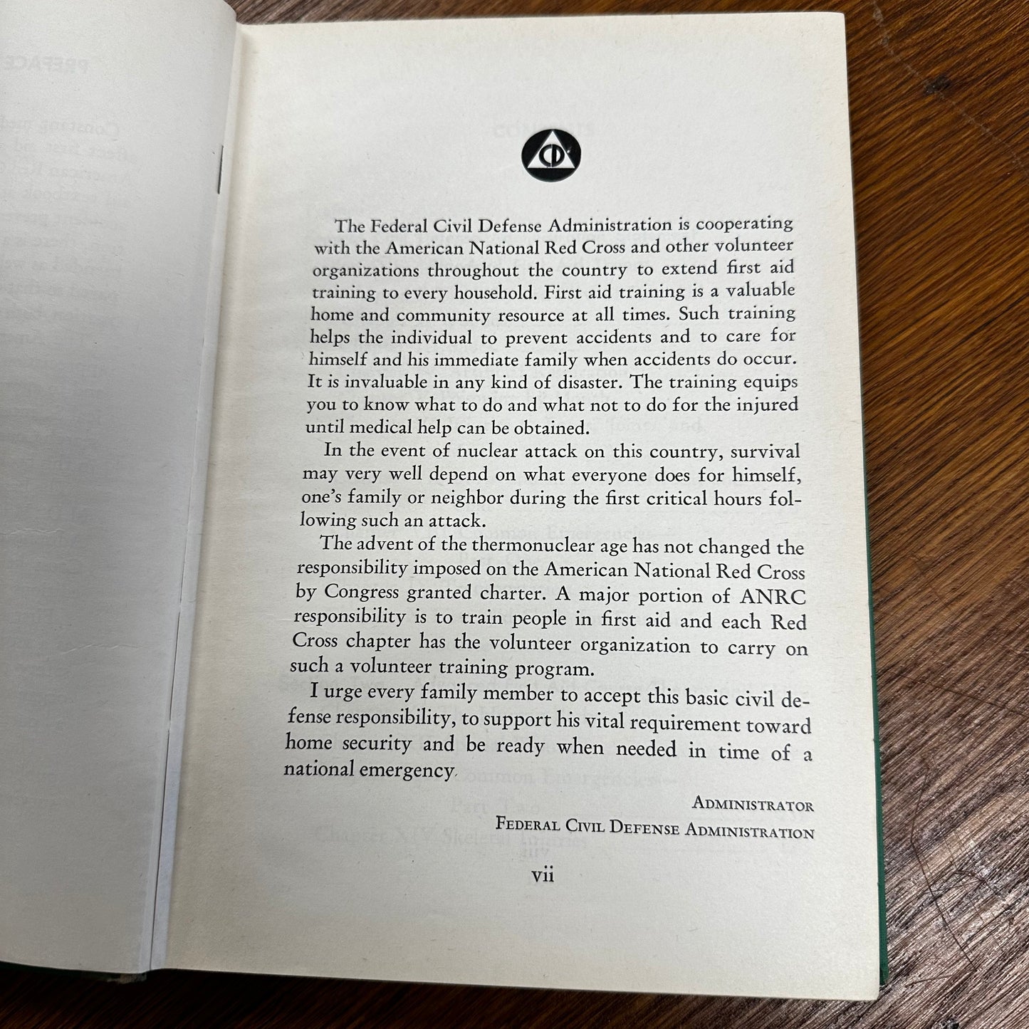 Vintage First Aid Book American Red Cross