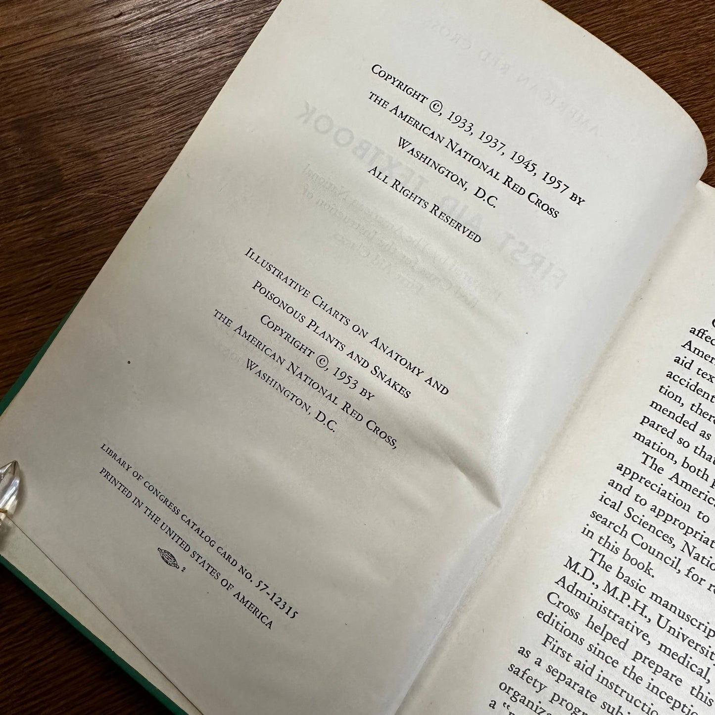 Vintage First Aid Book American Red Cross