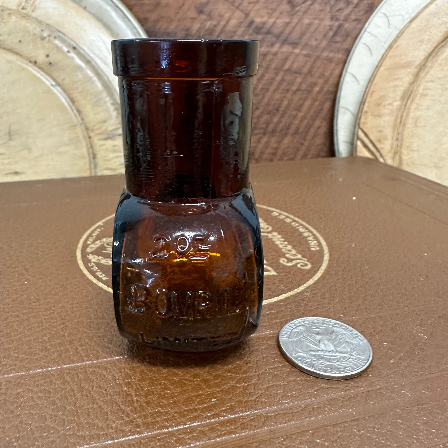 Amber Bovril Bottles