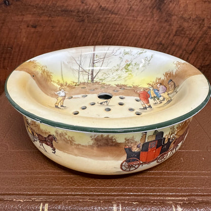 Royal Doulton Seriesware Coaching Days Bowl w/ Strainer