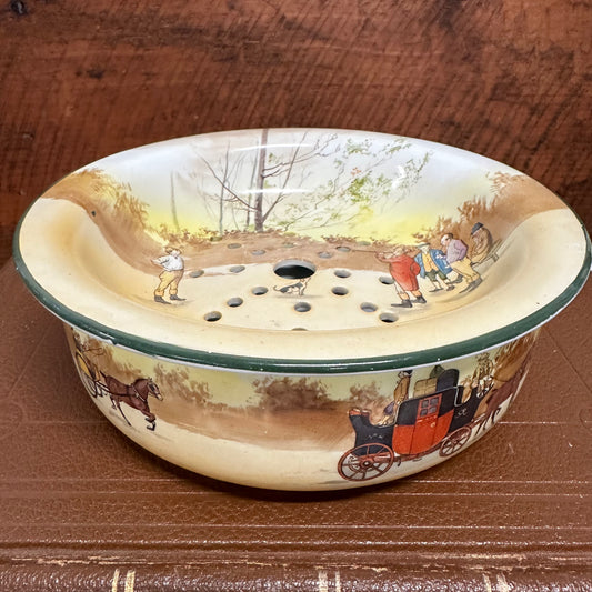 Royal Doulton Seriesware Coaching Days Bowl w/ Strainer