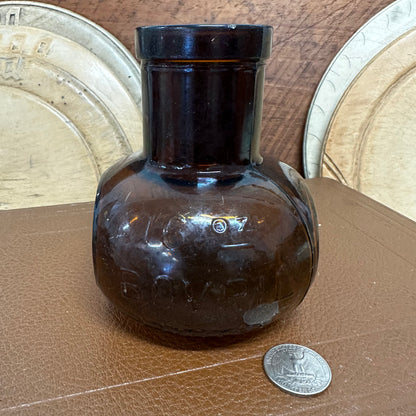 Amber Bovril Bottles