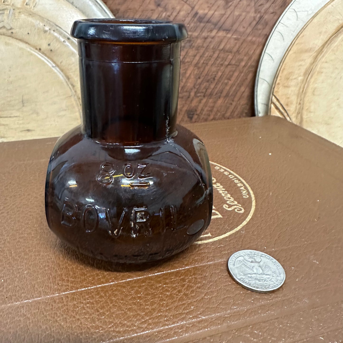 Amber Bovril Bottles