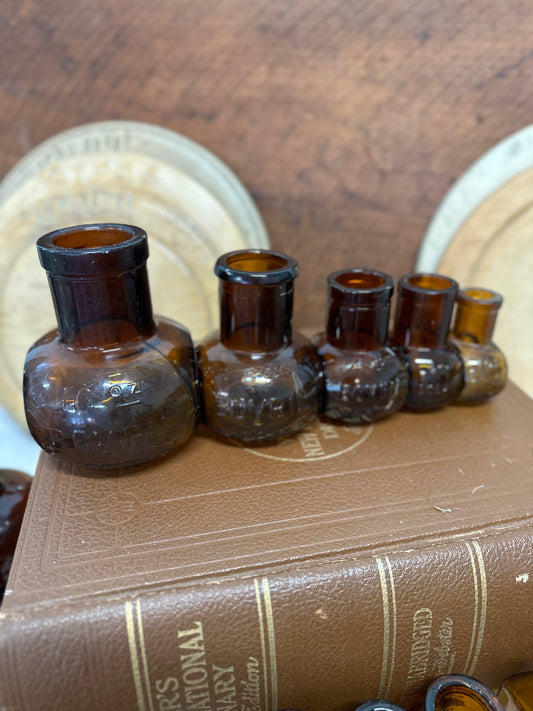 Amber Bovril Bottles