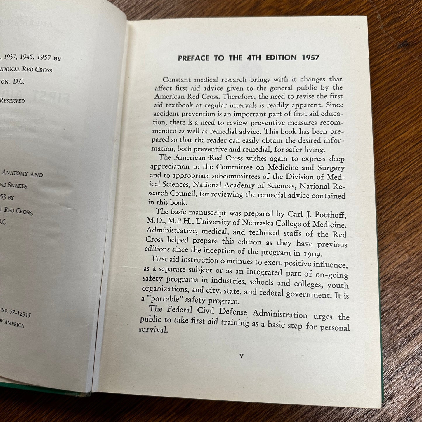 Vintage First Aid Book American Red Cross